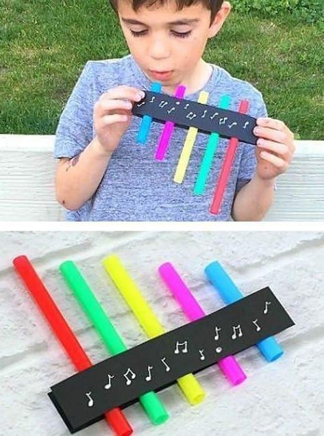 Diy Projects For School, Music Instruments Kids, Music Instruments Diy, Winter Classroom Decorations, Instrument Craft, Homemade Musical Instruments, Homemade Instruments, Craft Work For Kids, Kids Musical Instruments