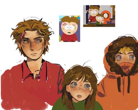 South Park Kenny Family, South Park Kevin Mccormick, Stuart South Park, Stanley Marsh Fanart, Lady Mccormick, Kevin Mccormick Fanart, Kevin Mccormick, Mccormick Family, Southpark Fanart