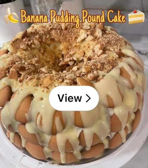 Lemon8 · 🍌Banana Pudding Pound Cake 🍰 · @Whatcha Cookin? Lemon Banana Pudding, Banana Pudding Poundcake, Banana Pound Cake Recipes Moist, Banana Pudding Cake With Box Cake, Banana Pudding Pound Cake Recipe, Banana Pudding Bundt Cake, Banana Pudding Pound Cake, Banana Pudding Cake Recipe, Lemon Banana