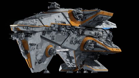 ArtStation - Teroch-class Mandalorian Cruiser, Ansel Hsiao Mandalorian Ships, Ansel Hsiao, Thrawn Trilogy, Star Wars Ships Design, Star Ship, Star Wars Spaceships, Space Ship Concept Art, Starship Concept, Capital Ship