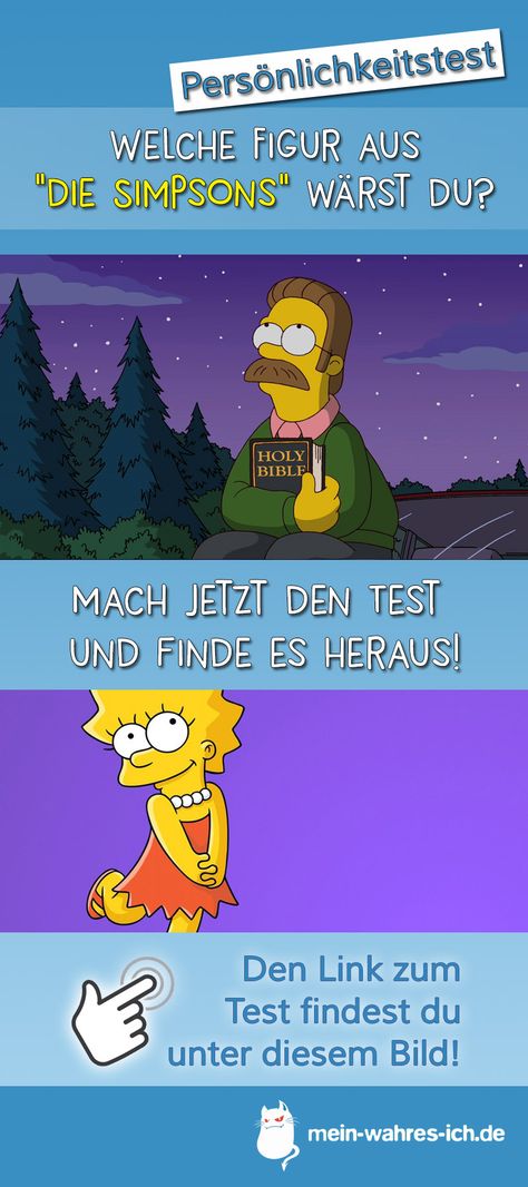 Welche Figur aus "die Simpsons" wärst du? Mach jetzt den Test! #meinwahresich #persönlichkeitstest #comics #simpsons #comicfigur #simpsonizeme Die Simpsons, Test Quiz, Comics, Quick Saves