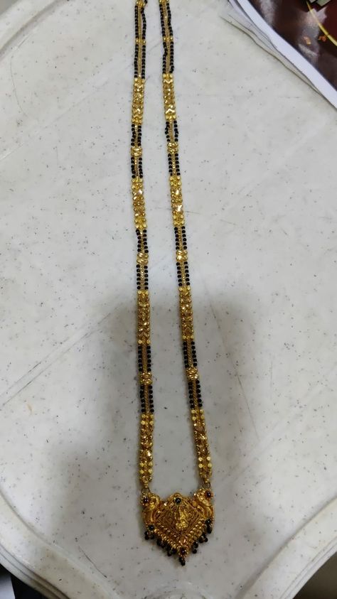 Nallapusala Chain Design, Long Black Beads Chain Indian Gold, Nallapusalu Locket Designs Gold, Nalla Pusalu Designs Latest Long, Long Nallapusalu Designs Gold, Black Beads Long Chain Designs, Long Black Beads Mangalsutra Designs, Nallapusalu Designs Gold Long, Mangalsutra Simple