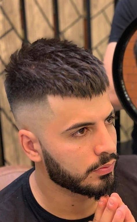 Fashion: #fashion, #style, #outfitinspiration, #beauty Short Hair Styles Mens New Looks, Short Hair Cuts Men Fade, Buzz Haircut Men With Beard, Short Crop Haircut Men, Shot Hair Hairstyle, Simple Haircut For Men, Short Haircut With Beard, Short Mens Haircut Simple, Buzz Haircut Men