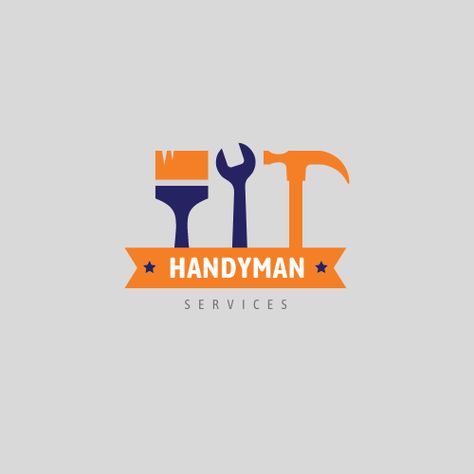 Handyman services | logo design | painting logo design Handy Man Logo, Painting Logo Design, Services Logo Design, Painting Logo, Handy Man, Handyman Services, Haim, Construction Logo, Design Painting