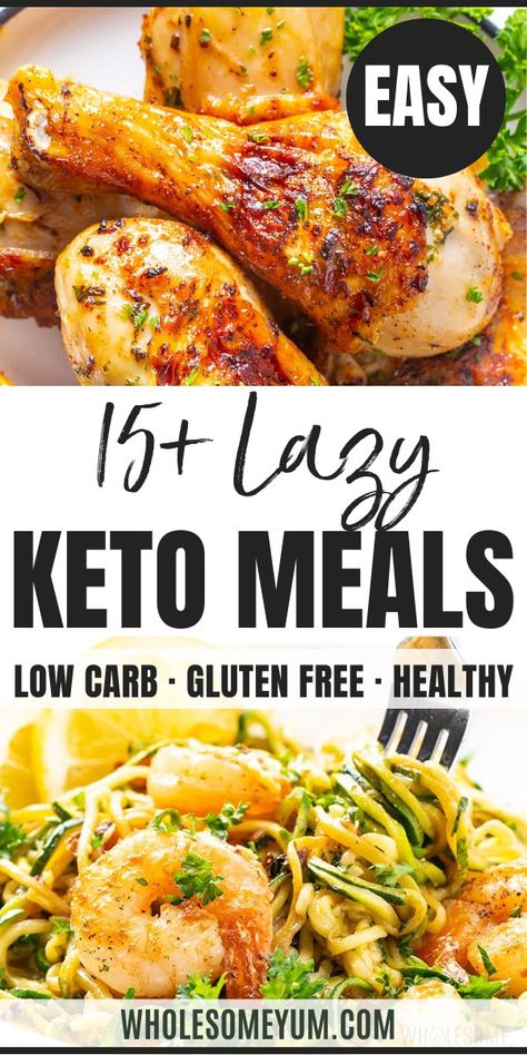 Lazy Keto Meals: 15+ Easy Lazy Keto Meals Alldayidreamaboutfood Keto, Fast Keto Dinner, Lazy Keto For Beginners, Dirty Keto Recipes, Easy Lazy Keto, Lazy Keto Meals, Keto Lazy, Lazy Keto Recipes, Budget Keto