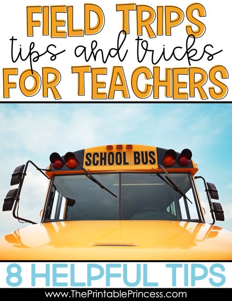 Field trips are never stress free. But planning field trips for your Prek, Kindergarten, or First Grade classroom can be less stressful and more organized with a few basic tips and strategies. It's important that you are prepared, your chaperones are prepared, and that you've established rules and routines with your students before you leave. Click through to read more tips and tricks before you leave on your next field trip! You'll also find some words of advice for during the trip and when you Field Trip Tips For Teachers, Prek Field Trip Ideas, Field Trip Checklist Teachers, Field Trip Preparation, Field Trip Essentials For Teachers, Field Trip Backpack, Field Trip Bus Ride Activities, Field Trip Necessities, Teacher Field Trip Must Haves