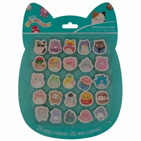 Mini Squishmallow Erasers | Hobby Lobby | 2339000 Squishmallow Party Favors, Squishmallow Birthday Party Ideas, Squishmallow Birthday Party, Squishmallow Party, Kawaii Fish, 7th Birthday Party Ideas, Kids Toy Shop, Sleepover Birthday Parties, Cute School Stationary