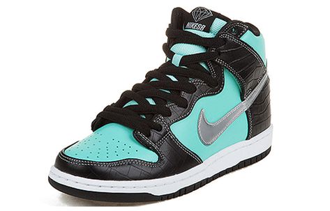 Nike Dunk High Premium SB Tiffany Sneakers/Shoes Nike Dunk High Premium, Dunk Low Nike, Sb Dunk High, Diamond Supply Co, Nike Dunk High, Dunk High, Diamond Supply, Sb Dunk, Nike Mens