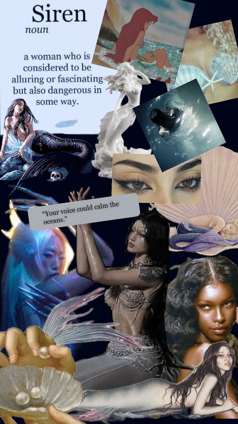 #siren Siren Energy Aesthetic, Siren Decor, Black Siren Aesthetic, Siren Moodboard, Siren Aesthetic Female, Siren Archetype, Siren Voice, Siren Beauty, Siren Fashion