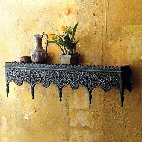 Geek Home Decor, Living Room Decor Indian, Indian Interiors, Asian Paints, Casa Country, Geek Decor, Wooden Wall Shelves, Bohemian Wall Decor, Yellow Decor