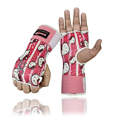 Be Smart Gel Padded Gloves Wrap Inner Hand Wrap boxing bag Fist Padded MMA UFC M (Hello Kitty, Small) BeSmart http://www.amazon.co.uk/dp/B018SHMF0E/ref=cm_sw_r_pi_dp_YinNwb0R1178Y Muay Thai Hand Wraps, Martial Arts Fashion, Martial Arts Gear, Muay Thai Gloves, Gloves Boxing, Hand Wraps, Wrestling Gear, Martial Arts Boxing, Boxing Shoes