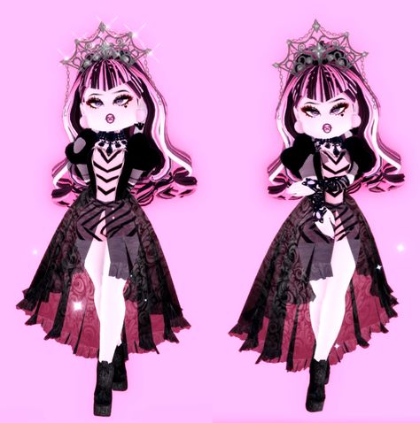 Monster High Royale High, Draculaura Outfit, Draculaura Monster High, Draculaura Doll, Aesthetic Roblox Royale High Outfits, Monster High Characters, Royale High, Roblox Roblox, Monster High