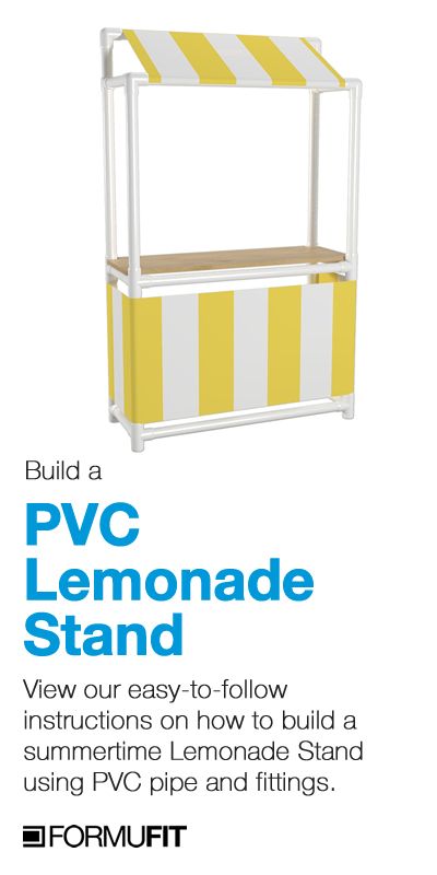 How to Build A PVC Lemonade Stand Build A Lemonade Stand Easy Diy, Carnival Stands Diy Booth Ideas, Ideas For Lemonade Stand, Lemonaid Stand Ideas, How To Make A Lemonade Stand Diy, Diy Market Stand, Lemonade Booth, Lemonade Stand Ideas, Pvc Stand