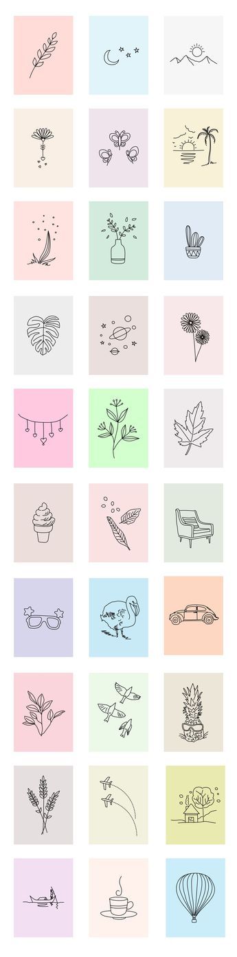 Aesthetic Photos To Draw, Mini Drawings Aesthetic, Aesthetic Elements, Plant Doodle, Notebook Drawing, Draw Hands, Easy Doodles, Vector Elements, Seni Dan Kraf