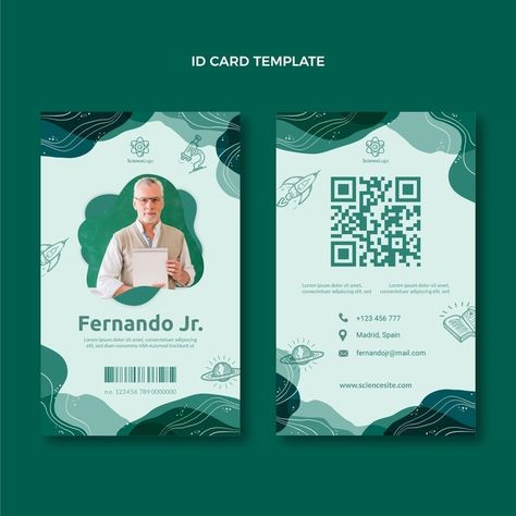 Identity Card Design, Employee Id Card, Card Template Free, Employees Card, Name Tag Design, Pink Business Card, Vertical Business Cards, Member Card, Name Card Design