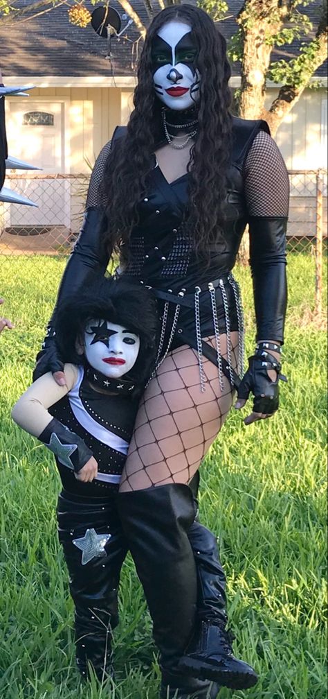 Kiss, rockstar, vinnie vincent, Kiss band, kiss halloween costume, the demon, catman, gene simmons, paul stanley, starchild, the spaceman, the wizard Kiss Starchild Costume, Starchild Costume, Kiss Costume Women, Kiss Band Costume, Rock Band Costumes, Kiss Halloween Costumes, Band Costumes, Kiss Rock Band, Banda Kiss