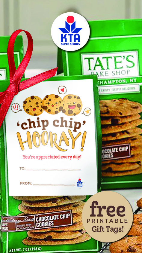 🍪 CHIP-CHIP HOORAY, WE APPRECIATE YOU EVERY DAY! Download & Print this free Cookie Gift Tag. Perfect for Administrative Professionals Day, Teachers Appreciation, or just to show someone their special! Administrative Week Gift Ideas, Cookie Teacher Appreciation Printable, Cookie Appreciation Sayings, Cookie Tags Printable Free, Administrative Professionals Day Gifts Ideas, Chip Chip Hooray Printable Free, Admin Professionals Day Gift Ideas, Chip Chip Hooray Printable, Administrative Professionals Day Ideas