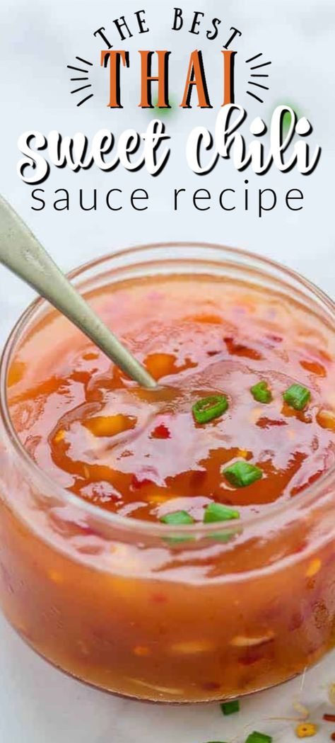 Sweet Chili Sauce Recipe Easy, Chili Sauce Recipe Easy, Thai Sweet Chili Sauce Recipe, Sweet Chilli Sauce Recipe, Sweet Chili Sauce Recipe, Chili Sauce Recipe, Thai Chili Sauce, Homemade Sauce Recipes, Asian Sauce