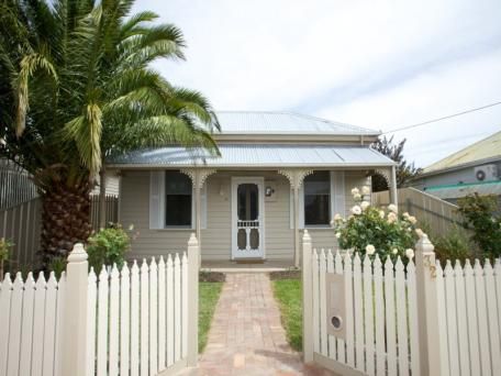 Australian Miners Cottage, Miners Cottage, Cottage Floor Plan, Country Cottages, Front Fence, Cottage Painting, Cottage Renovation, Cottage Inspiration, Cottage Exterior