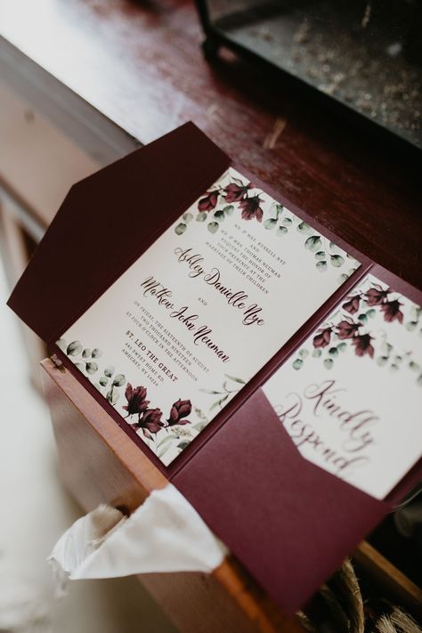 Burgundy And Sage Green Wedding, Red Wedding Invitations, Silver Wedding Invitations, Maroon Wedding, Burgundy Wedding Invitations, Sage Wedding, Sage Green Wedding, Green Wedding Invitations, Greenery Wedding Invitations