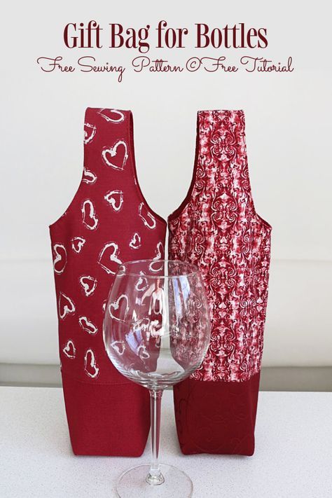 Wine Bottle Cozies, Wine Gift Bag Sewing Pattern, Diy Fabric Wine Bottle Bag, Quilted Wine Bottle Bags Pattern, Wine Bottle Carrier Pattern, Wine Bottle Bags Pattern How To Make, Fabric Wine Bottle Bag Pattern, Pattern For Wine Bottle Bag, Wine Bottle Gift Bag Free Pattern