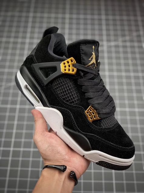 Shoes Jordan 4s, Jordan Fours, Jordan 4 Royalty, Jordan 4 Retro Royalty, Air Jordan 4 Royalty, Jordan Shoes For Men, Jordan 4’s, Jordan 4 Black, Nike Air Jordan 4 Retro