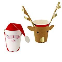 Bring the magic of Christmas to your party with our Santa and Reindeer Cups! Reindeer Cups, Pinwheel Decorations, Xmas Plates, Reindeer Party, Christmas Cups, Fun Party Themes, Kids Christmas Party, Santa Reindeer, Christmas Party Supplies