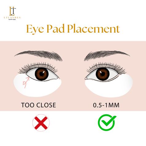 Eye Pad Placement: Are You Doing It Right?  And if you need salon-quality, easy-to-use eye pads or other professional eyelash extension supplies, find them at @LTlashessupply We carry a wide variety of lash fans and extension tools at great prices. Lash Manual, Lash Fans, Lashes Business, Lash Design, Lash Tips, Eyelash Tips, Professional Eyelash Extensions, Eyelash Extension Supplies, Eyelash Extensions Styles