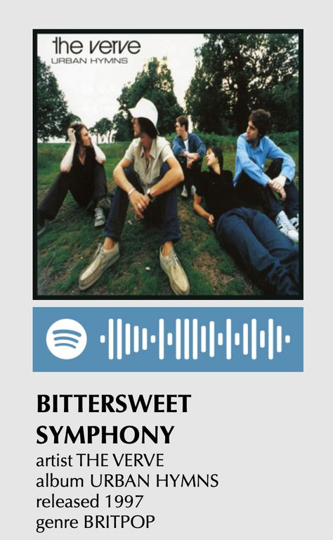 bitter sweet symphony, urban hymns, the verve, richard ashcroft, nick mccabe, simon jones, peter salisbury, simon tong, britpop, edit, edits, aesthetic The Verve Aesthetic, Urban Hymns, Richard Ashcroft, Bitter Sweet Symphony, Alt Posters, Edits Aesthetic, Soccer Art, The Verve, Salisbury