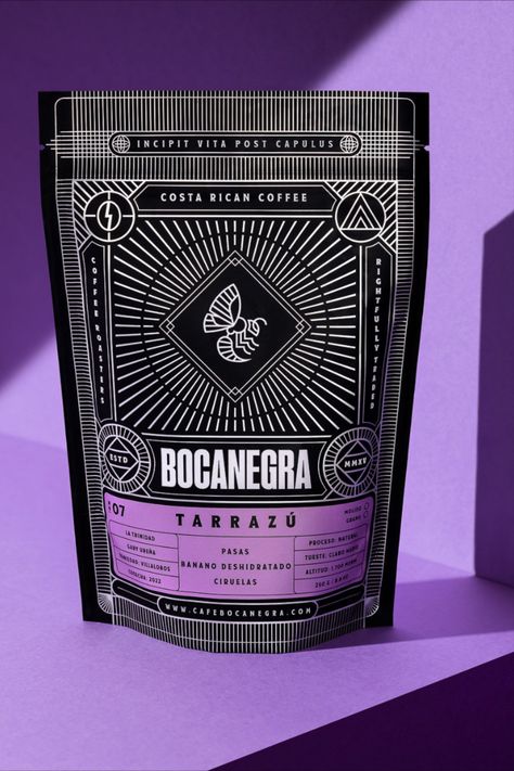 Dark Packaging Design, Edgy Packaging Design, Food Branding, Coffee Logo, Design Branding, Coffee Packaging, Coffee Design, Coffee Branding, Beverage Packaging