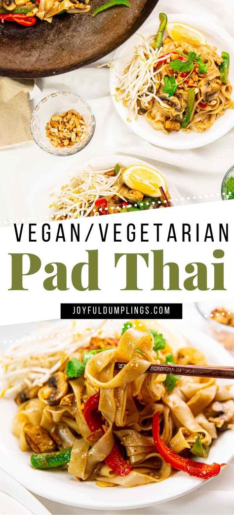 Tofu Pad Thai Recipe Easy, Pad Thai Recipe Vegetarian, Pad Thai Tofu, Vegetarian Pad Thai Sauce, Pad Thai Recipe Easy, Vegan Pad Thai Sauce, Pad Thai With Tofu, Pad Thai Noodles Vegetarian, Easy Vegan Pad Thai