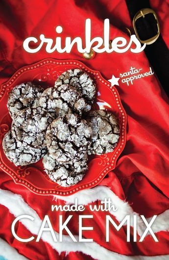 homemade chocolate crinkle christmas cookies treats from box cake mix Cake Mix Cookies Chocolate, Sf Desserts, Hot Fudge Pie, Chocolate Crinkle Cookies Recipe, Xmas Goodies, Cake Box Cookies, Box Cookies, Joy Cookies, Crinkle Cookies Recipe