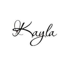 Jayla Name Tattoos, Mikayla Name Wallpaper, Kaitlyn Tattoo Name, Kayla Name, Kayla Tattoo Name Fonts, Aesthetic Ig Highlights Cover Pink, Name Tattoos, Tattoos