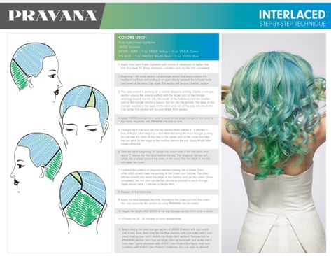 Hair Color Diagram, Color Block Hair Techniques, Pravana Vivids Color Chart, Vivid Hair Color Placement Ideas, Vivid Color Placement, Hair Color Placement Diagram, Color Placement Guide, Hair Color Placement Ideas, Creative Hair Color Placement