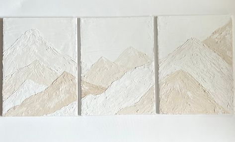 Textured Plaster, Plaster Wall Art, Texture Painting On Canvas, Canvas Painting Ideas, Acrylic Painting For Beginners, Textured Canvas Art, Plaster Art, Tableau Art, Simple Acrylic Paintings