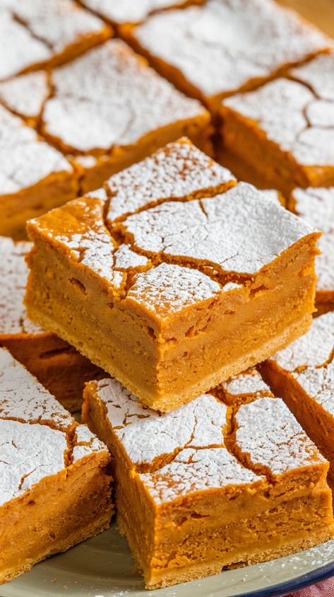 Delicious Pumpkin Bars: Fall’s Perfect Treat Pumpkin Cookie Bars Recipe, Pumpkin Bar Recipes, Pumpkin Squares Recipe, Vegan Pumpkin Pie Bars, Pumpkin Cooking, Pumpkin Bars Recipe, Pumpkin Magic Cake, Healthy Pumpkin Bars, Easy Pumpkin Bars