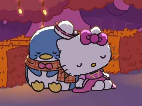 Best Friend Cartoon Duos, Sanrio Finds, Sanrio Pfp, Sanrio Art, My Melody And Kuromi, Header Ideas, Sanrio Danshi, Cartoon Kitty, Tuxedo Sam