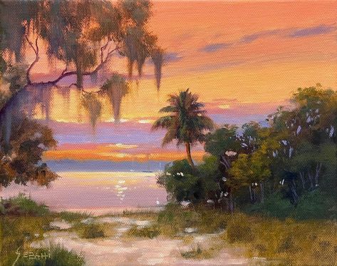 Marsh Pictures, Gallery Wall 5x7, Singer Island Florida, Painting Ideas On Canvas Sunset, Aesthetic Paint, Pig Wall Art, General Aesthetic, Florida Landscape, Flamingo Art Print