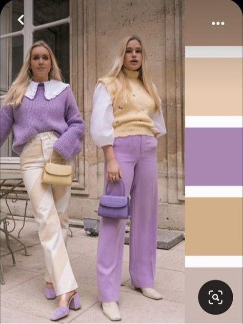 Lavender Outfit, Colour Combinations Fashion, Color Combos Outfit, Color Blocking Outfits, Color Combinations For Clothes, Purple Outfits, Stylish Work Outfits, Colourful Outfits, Casual Style Outfits