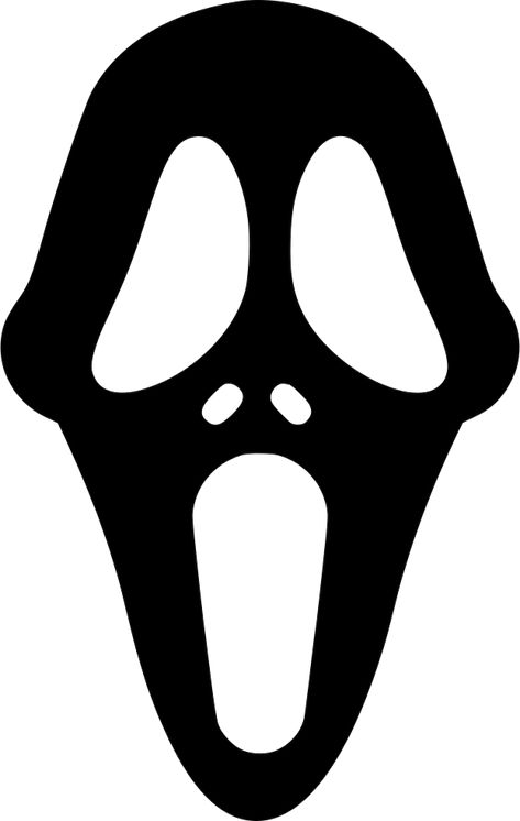 Ghostface Printable, Ghostface Template, Ghostface Stencil, Ghostface Clipart, Ghost Face Outline, Ghost Face Template, Scream Png, Scream Svg, Paper Mask Diy