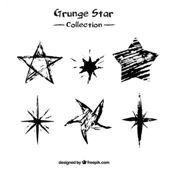 Emo Designs, Star Tattoo Designs, Clever Tattoos, Arte Grunge, Star Illustration, Art Journal Therapy, Graphic Design Fonts, Grunge Art, Dark Tattoo