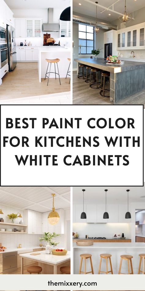 White Cabinets Neutral Walls, Kitchen Wall Color Ideas With White Cabinets, Country Kitchen White Cabinets, Kitchen Paint Colors For White Cabinets, Kitchen Wall Colors White Cabinets, Gray Wall White Cabinet Kitchen, Best Kitchen Paint Colors With White Cabinets, White Kitchen With White Walls, White Kitchen Tan Walls