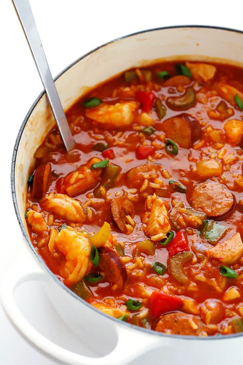 Jambalaya Soup Recipe, Jambalaya Soup, Chicken Andouille Sausage, Jambalaya Recipe, Gimme Some Oven, Soup And Stew, Andouille Sausage, Andouille, Cajun Recipes