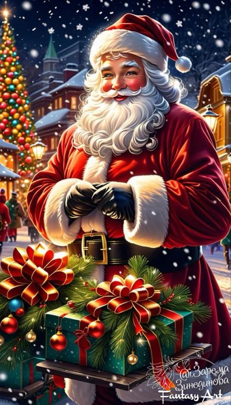 Holiday Quotes Christmas, Santa Claus Wallpaper, Santa Claus Pictures, Beautiful Christmas Scenes, Santa Claus Images, Merry Christmas Gif, Merry Christmas Pictures, Christmas Scenery, Santa Pictures