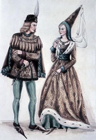 15th Century Fashion, Middle Ages Clothing, Medieval Clothes, Medieval Woman, Interesting Outfits, European Dress, History Fashion, Middle Age Fashion, Medieval Costume