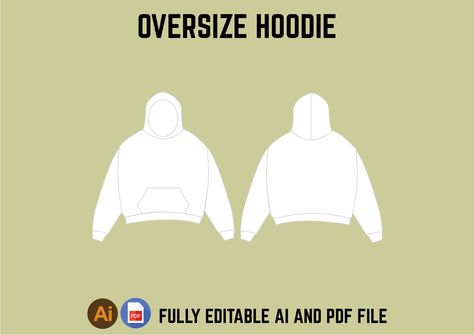 Stay cozy and stylish with our Stretwear Oversize Hoodie Fashion Digital Vector Ai Editable Mockup Illustrator Clothing Template! 💥 Perfect for any streetwear look, this mockup allows you to easily customize and showcase your designs. 🎨 Grab it now for only €3.00! 😍 #streetwear #hoodielove #fashiondesign #digitalmockup #illustrator #clothingtemplate #customizable #cozyvibes # Hoodie Vector, Dress Vector, Clothing Templates, Clothing Mockup, Stay Cozy, Oversize Hoodie, Full Zip Hoodie, Hoodie Design, Business Design