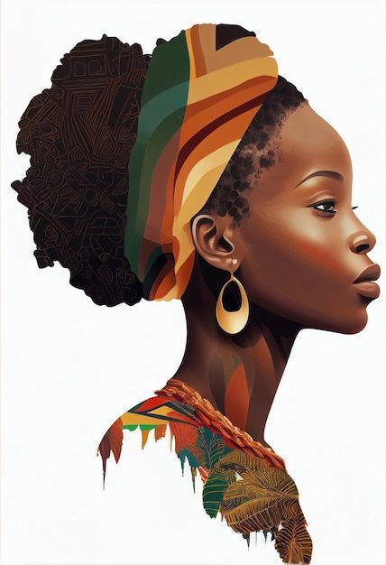 African Portraits Art, Android Homescreen, Africa Day, Africa Art Design, Young Art, Colorful Illustration, Old Logo, African People, Africa Art