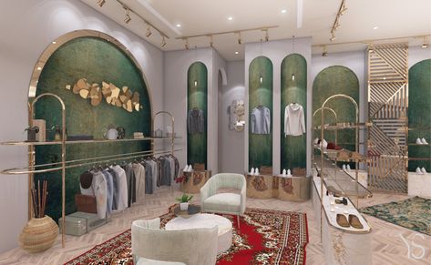 Retail Store Design - Gucci Retail Store :: Behance Boutique Clothing Store Design, Luxury Retail Store, Luxury Clothing Store, Home Spa Room, Clothes Furniture, Retail Store Interior Design, Clothing Store Design, Store Design Boutique, Retail Store Interior