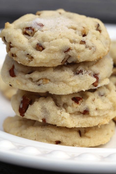 Cookies With Brown Sugar, Pecan Sandie, Pecan Sandies Cookies, Bars With Shortbread Crust, Cookie Crust Recipe, Brown Sugar Frosting, Pecan Sandies, Sugared Pecans, Popular Cookies