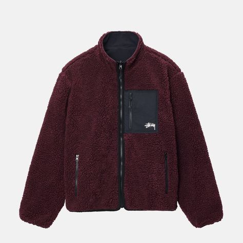 Brand New With Tag Size: M Unisex Bought From Stussy Official Website, Their Return Period Is Unexpectedly Short Only 7 Days So I Missed The Return Deadline Stussy Fleece Jacket, Stussy Fleece, Stussy Men, Sports Jackets Women, Skateboarder, Reversible Jacket, Unisex Jacket, Work Jackets, Denim Coat